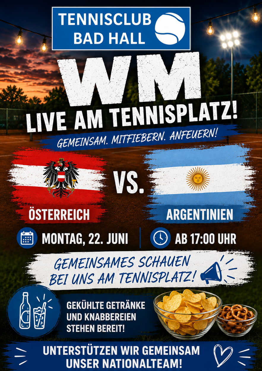 Public Viewing am 22.6 ab 18 Uhr am Platz