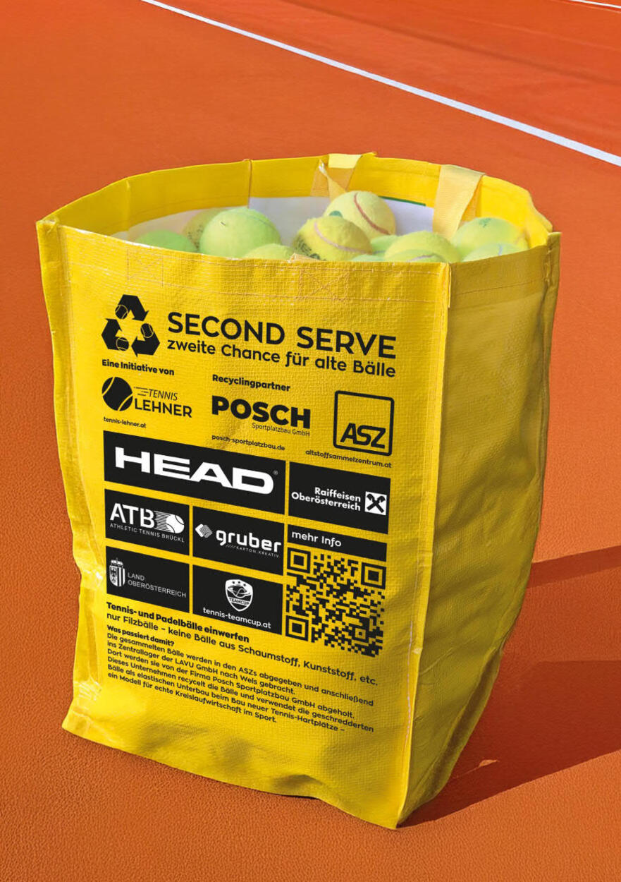 Recycling alter Tennisbälle
